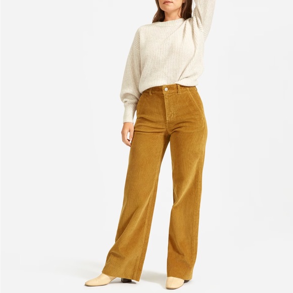 Everlane Pants - Everlane corduroy wide leg pants